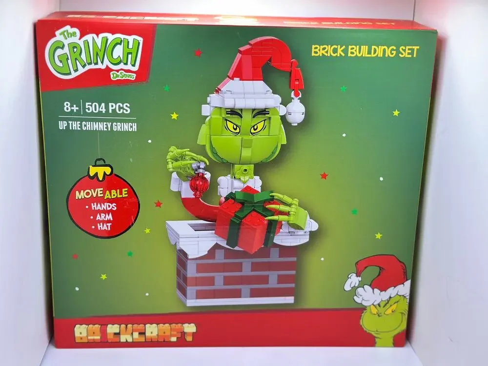 Grinch Up The Chimney Building set